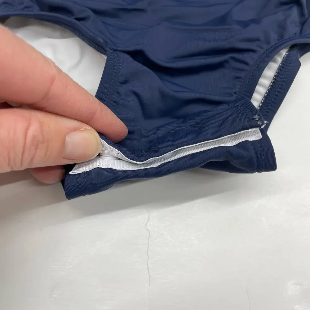 NWT TBBC 0/6M Long Bay Bathing Suit in Nantucket Navy